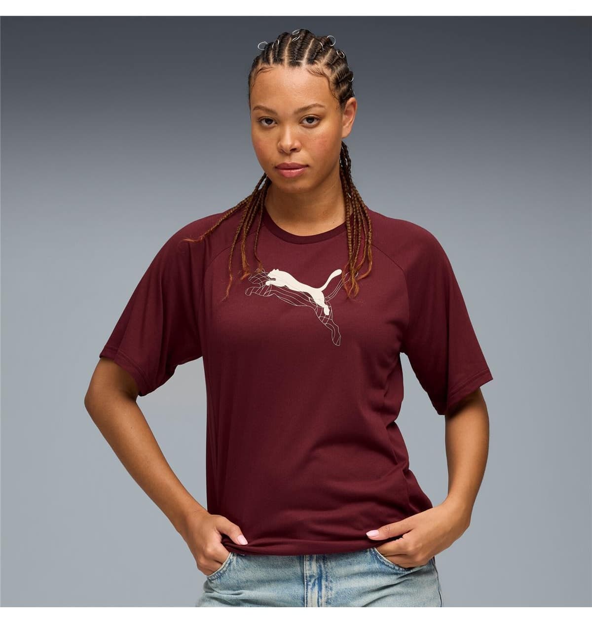 تیشرت زنانه Puma گرافیکی Evostripe مدل 688139 96 تیشرت زنانه Puma گرافیکی Evostripe مدل 688139 96