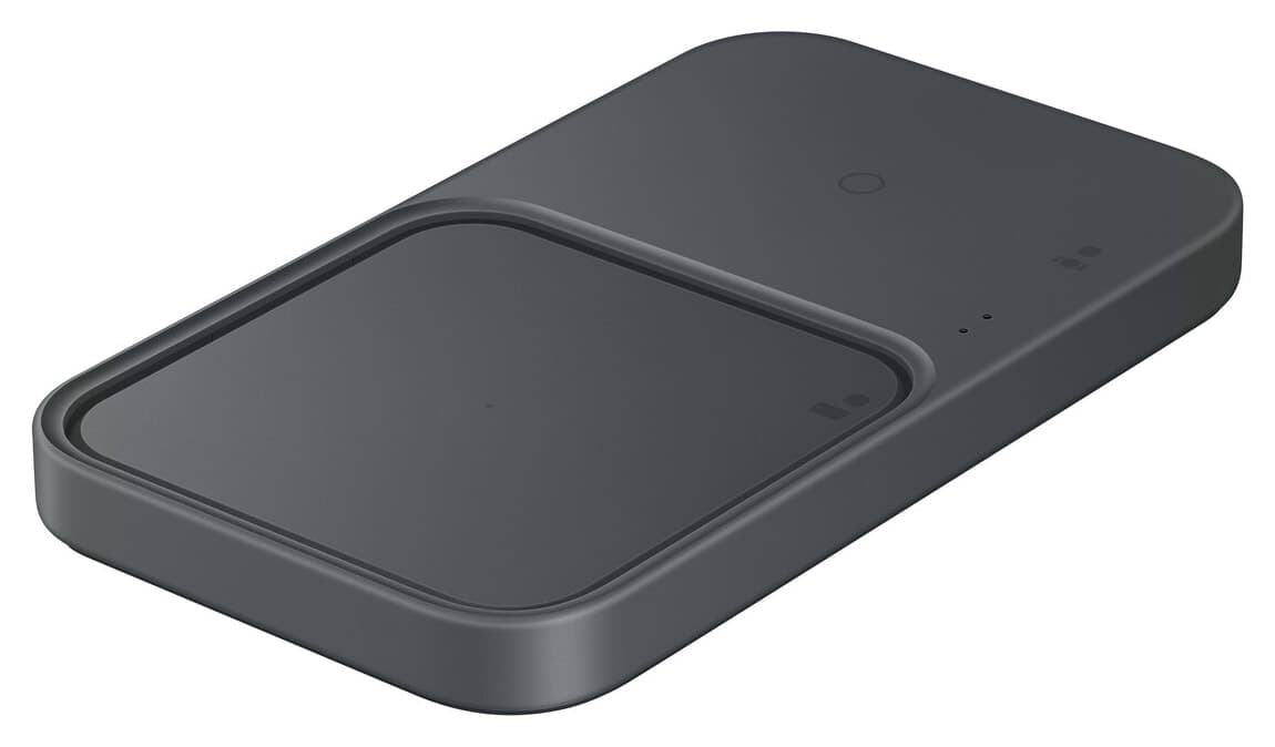 شارژر بیسیم دوتایی سریع Samsung مدل EP P5400T خاکستری تیره شارژر بیسیم دوتایی سریع Samsung مدل EP P5400T خاکستری تیره