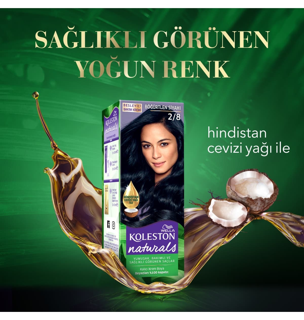 رنگ موی مشکی بلوبری Wella Koleston Naturals 2/8 رنگ موی مشکی بلوبری Wella Koleston Naturals 2/8