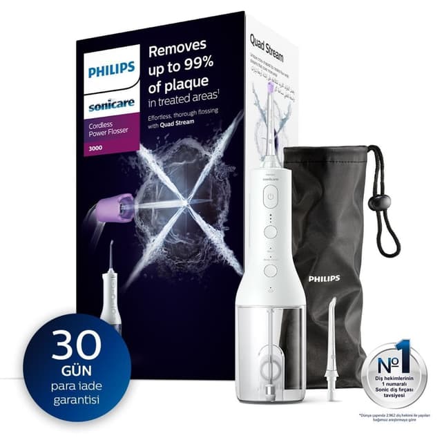دستگاه شستوشوی بیندندانی شارژی Philips Sonicare سری 3000 مدل Hx3806/31 دستگاه شستوشوی بیندندانی شارژی Philips Sonicare سری 3000 مدل Hx3806/31