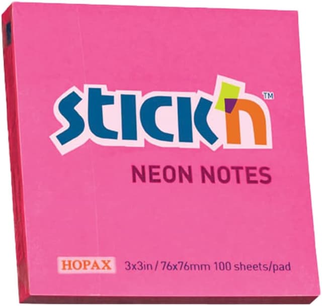 یادداشت چسبدار Gıpta Stıckn صورتی نئونی 76X76 100 برگ مدل 187648 یادداشت چسبدار Gıpta Stıckn صورتی نئونی 76X76 100 برگ مدل 187648