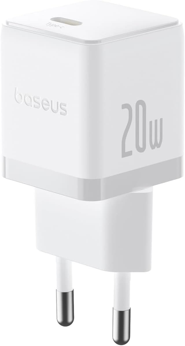 شارژر دیواری سریع Baseus 20W با پورت USB-C مدل Palm 1C سفید شارژر دیواری سریع Baseus 20W با پورت USB-C مدل Palm 1C سفید