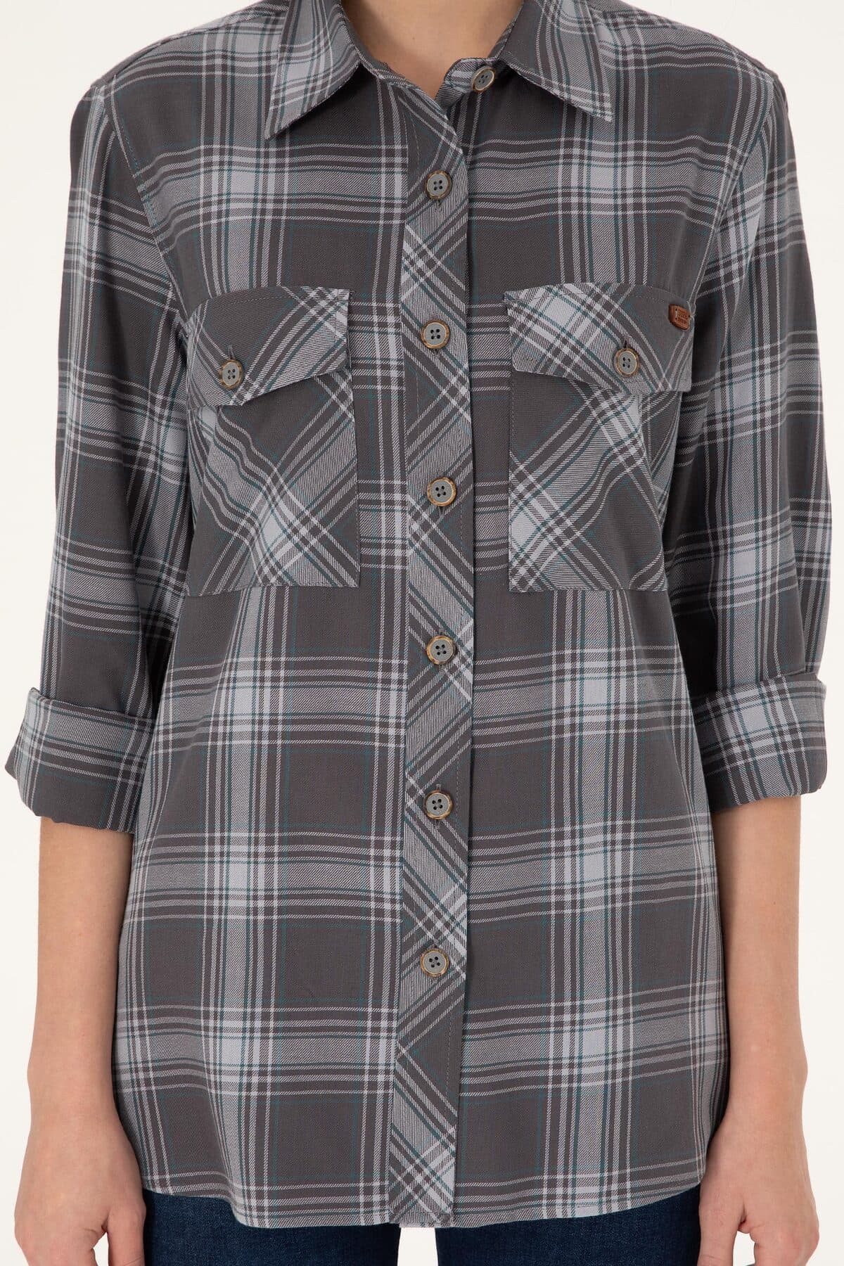تونیک زنانه U.S. Polo Assn. خاکستری آستین بلند مدل 50297096-VR024 تونیک زنانه U.S. Polo Assn. خاکستری آستین بلند مدل 50297096-VR024