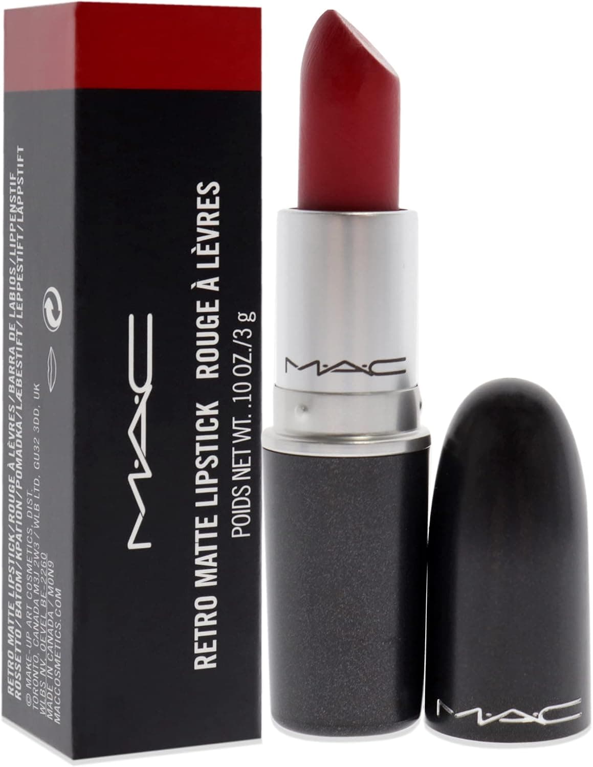رژ لب مت MAC مدل Ruby Woo وزن 30 گرم 773602040605 رژ لب مت MAC مدل Ruby Woo وزن 30 گرم 773602040605