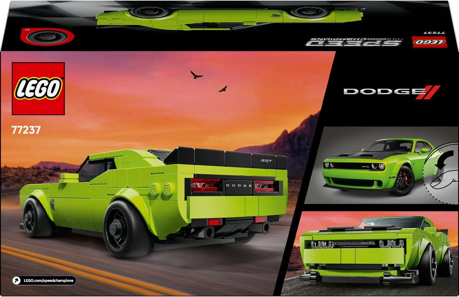 لگو Speed Champions Dodge Challenger SRT Hellcat مدل 77237 لگو Speed Champions Dodge Challenger SRT Hellcat مدل 77237