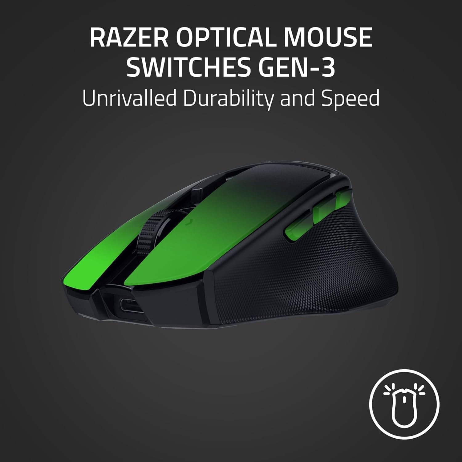 ماوس گیمینگ بیسیم قابل حمل Razer ارگونومیک مدل Basilisk Mobile مشکی ماوس گیمینگ بیسیم قابل حمل Razer ارگونومیک مدل Basilisk Mobile مشکی