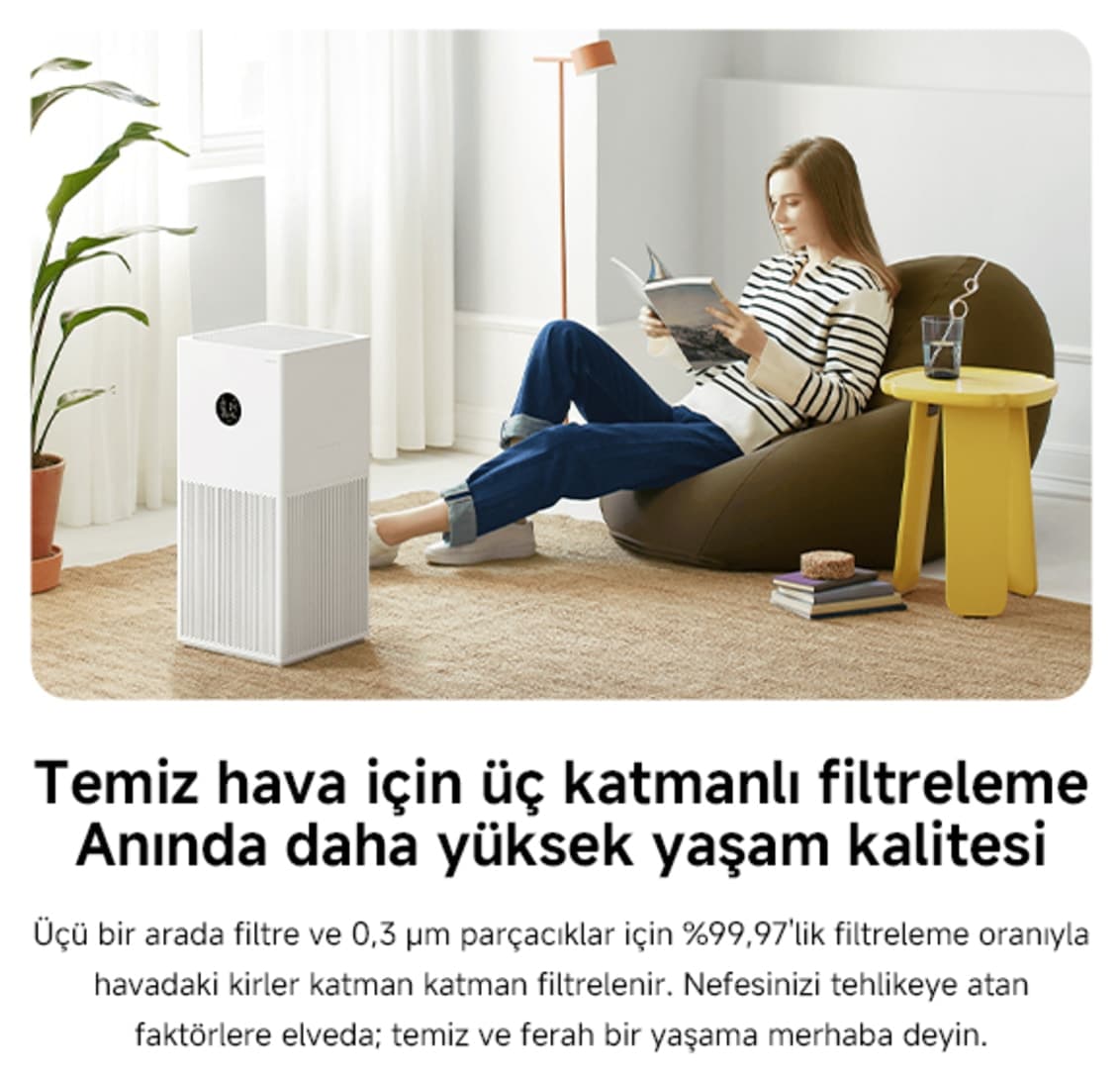 تصفیهکننده هوای هوشمند Xiaomi سفید مدل Air Purifier 4 Lite با گارانتی ترکیه تصفیهکننده هوای هوشمند Xiaomi سفید مدل Air Purifier 4 Lite با گارانتی ترکیه