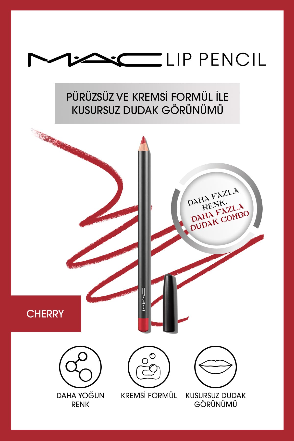مداد لب Mac کرمی و ماندگار آلویی 1.45g مداد لب Mac کرمی و ماندگار آلویی 1.45g