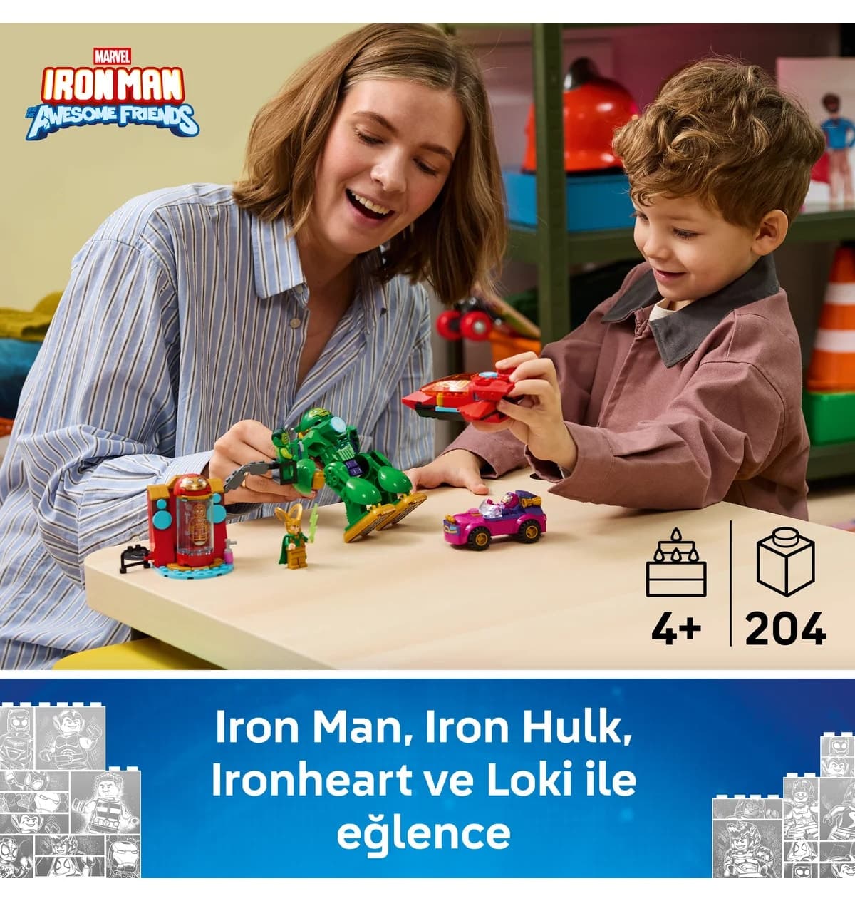 لگو Disney Junior Marvel Loki در برابر Iron Man مدل 11211 لگو Disney Junior Marvel Loki در برابر Iron Man مدل 11211