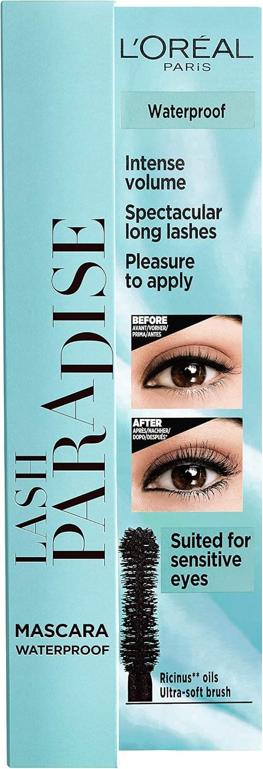 ریمل L'Oreal Paris Lash Paradise ضدآب حجمدهنده و بلندکننده مشکی مناسب چشمهای حساس ریمل L'Oreal Paris Lash Paradise ضدآب حجمدهنده و بلندکننده مشکی مناسب چشمهای حساس