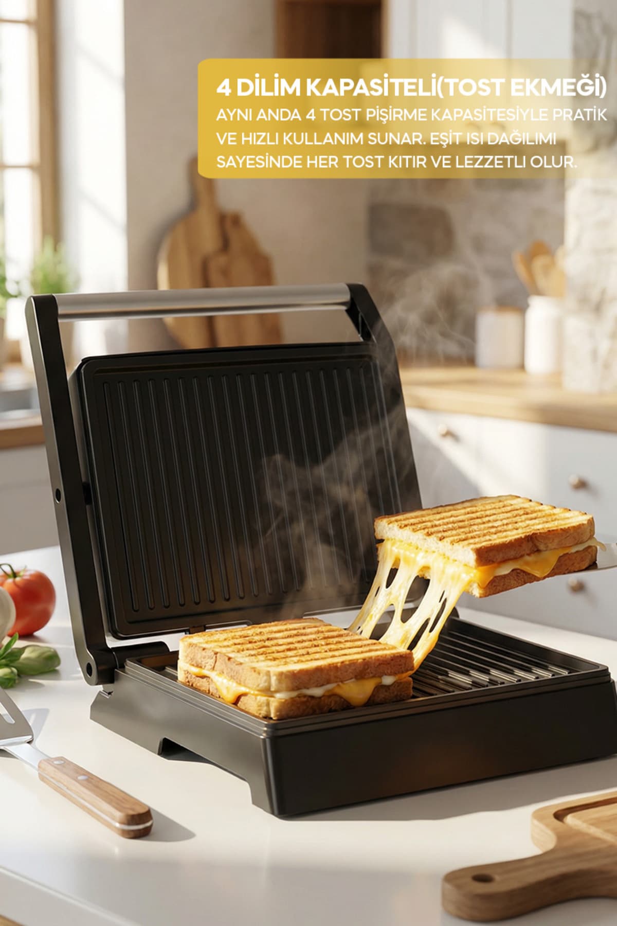 دستگاه گریل و توست Sinbo 1000W صفحه ضدچسب باز شونده 180° مدل SSM-2594 دستگاه گریل و توست Sinbo 1000W صفحه ضدچسب باز شونده 180° مدل SSM-2594