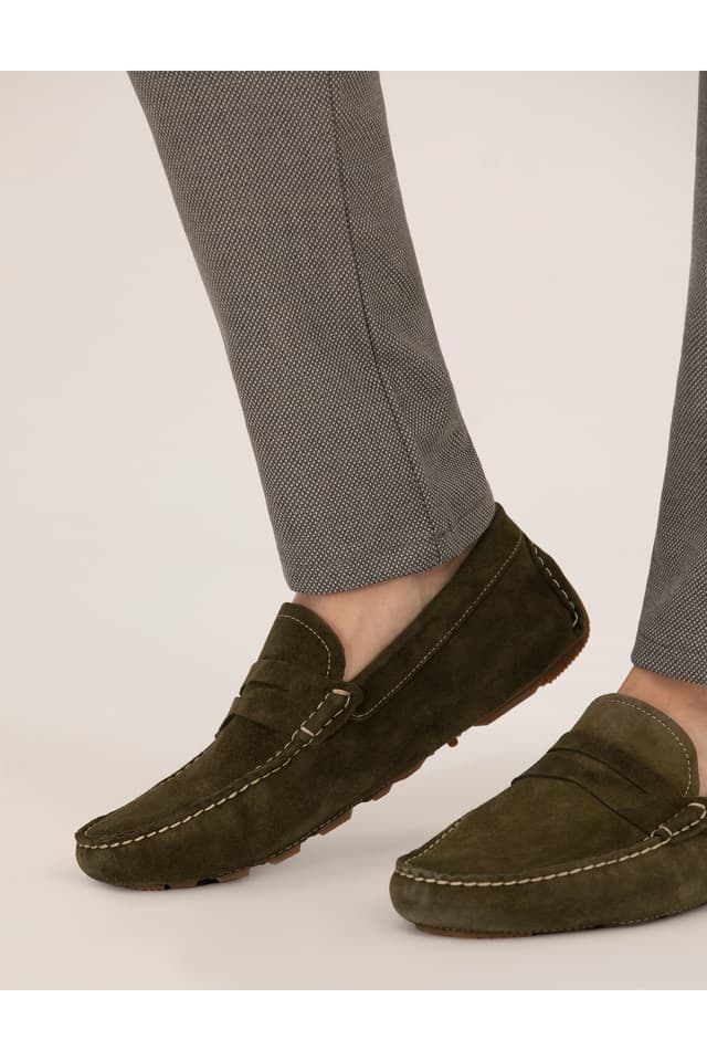 کفش لوفر Pierre Cardin خاکی چرمی %100 مدل 50267874-VR027 کفش لوفر Pierre Cardin خاکی چرمی %100 مدل 50267874-VR027