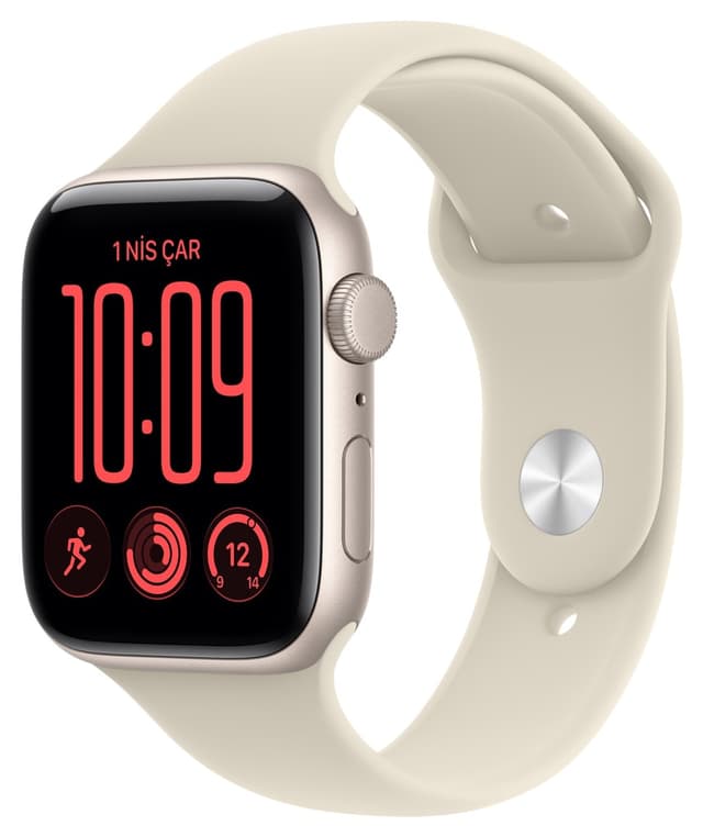ساعت هوشمند Apple Watch SE 3 GPS 40mm کیس آلومینیومی نور ستارهای با بند اسپرت شنی بژ S/M ساعت هوشمند Apple Watch SE 3 GPS 40mm کیس آلومینیومی نور ستارهای با بند اسپرت شنی بژ S/M