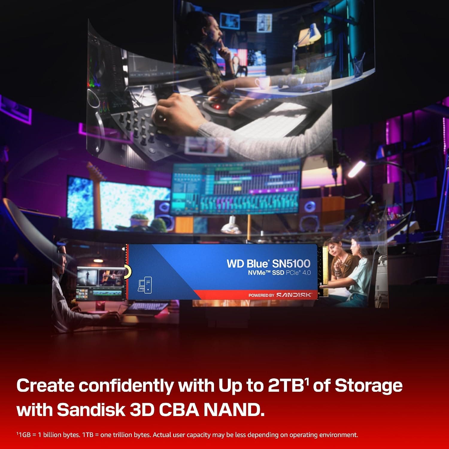 حافظه SSD داخلی SanDisk مدل WD Blue SN5100 NVME™ 1TB M.2 2280 حافظه SSD داخلی SanDisk مدل WD Blue SN5100 NVME™ 1TB M.2 2280