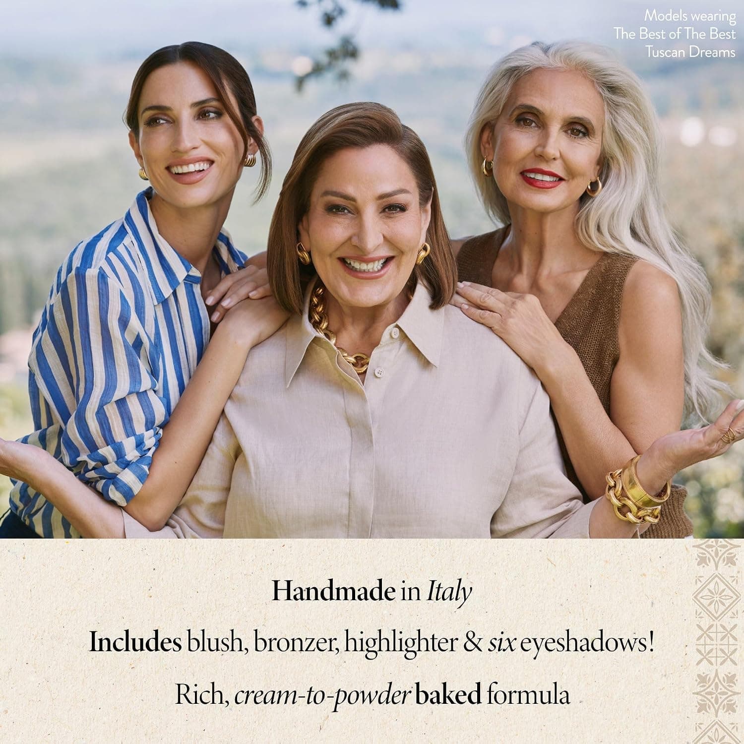 پالت آرایشی Laura Geller New York Baked Palette Tuscan Dreams سایز کامل پالت آرایشی Laura Geller New York Baked Palette Tuscan Dreams سایز کامل