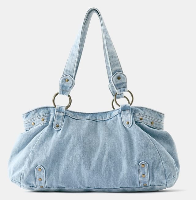 کیف توت زنانه Pull & Bear دنیم حلقهدار کیف توت زنانه Pull & Bear دنیم حلقهدار
