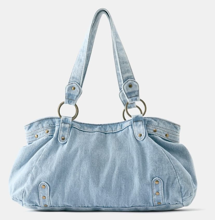 کیف توت زنانه Pull & Bear دنیم حلقهدار کیف توت زنانه Pull & Bear دنیم حلقهدار