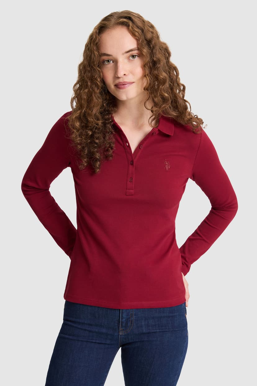 سویشرت زنانه U.S. Polo Assn. بوردو ساده مدل 50326760-VR014 سویشرت زنانه U.S. Polo Assn. بوردو ساده مدل 50326760-VR014