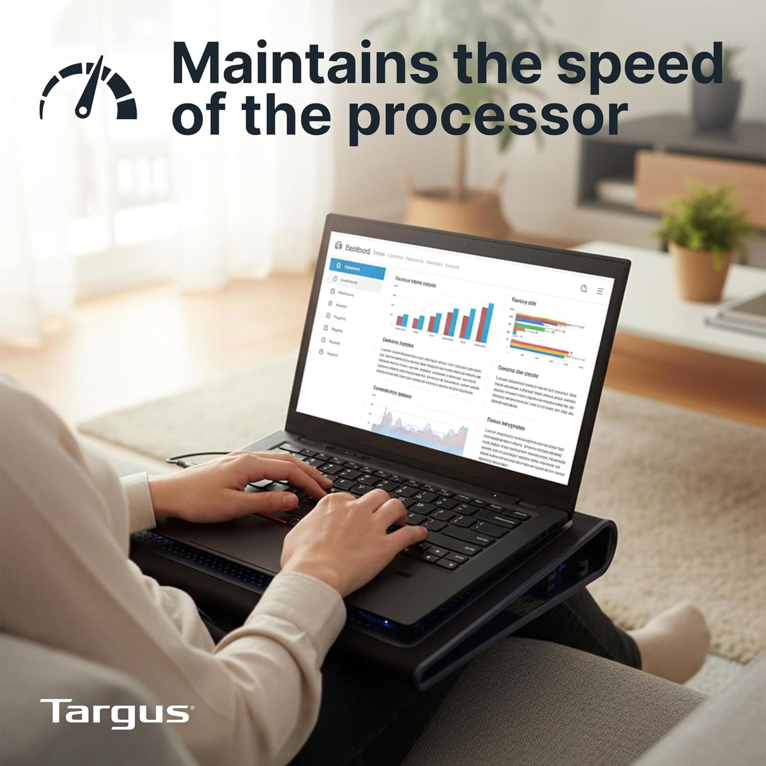 پد خنککننده لپتاپ Targus با دو فن مشکی/خاکستری مدل Awe55Us پد خنککننده لپتاپ Targus با دو فن مشکی/خاکستری مدل Awe55Us