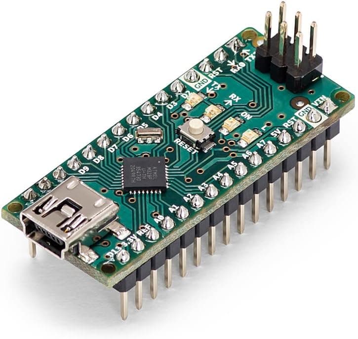 برد میکروکنترلر Arduino مدل Nano A000005 هشتبیتی AVR با USB و ATmega328P برد میکروکنترلر Arduino مدل Nano A000005 هشتبیتی AVR با USB و ATmega328P