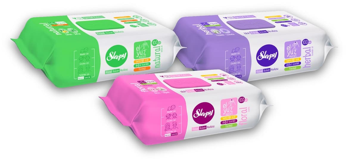 حوله مراقبت شخصی Sleepy بسته ترکیبی 3x100 (300 برگ) حوله مراقبت شخصی Sleepy بسته ترکیبی 3x100 (300 برگ)