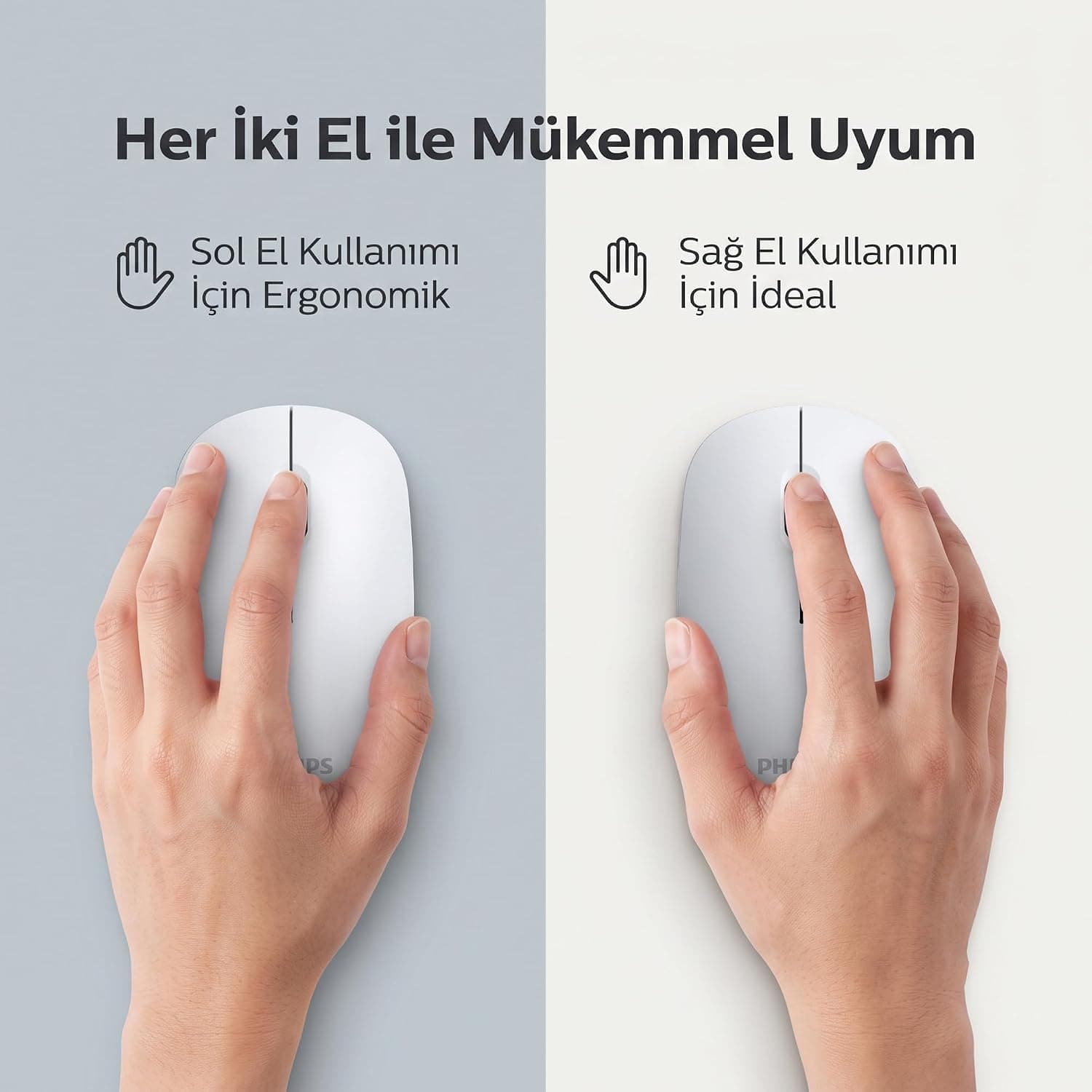 ماوس اپتیکال بیسیم 3 دکمهای PHILIPS سفید 1200DPI مدل SPK7315 ماوس اپتیکال بیسیم 3 دکمهای PHILIPS سفید 1200DPI مدل SPK7315