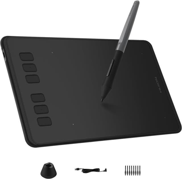 تبلت طراحی گرافیکی HUION قلم بدون باتری حساسیت فشار 8192 مدل H640P تبلت طراحی گرافیکی HUION قلم بدون باتری حساسیت فشار 8192 مدل H640P