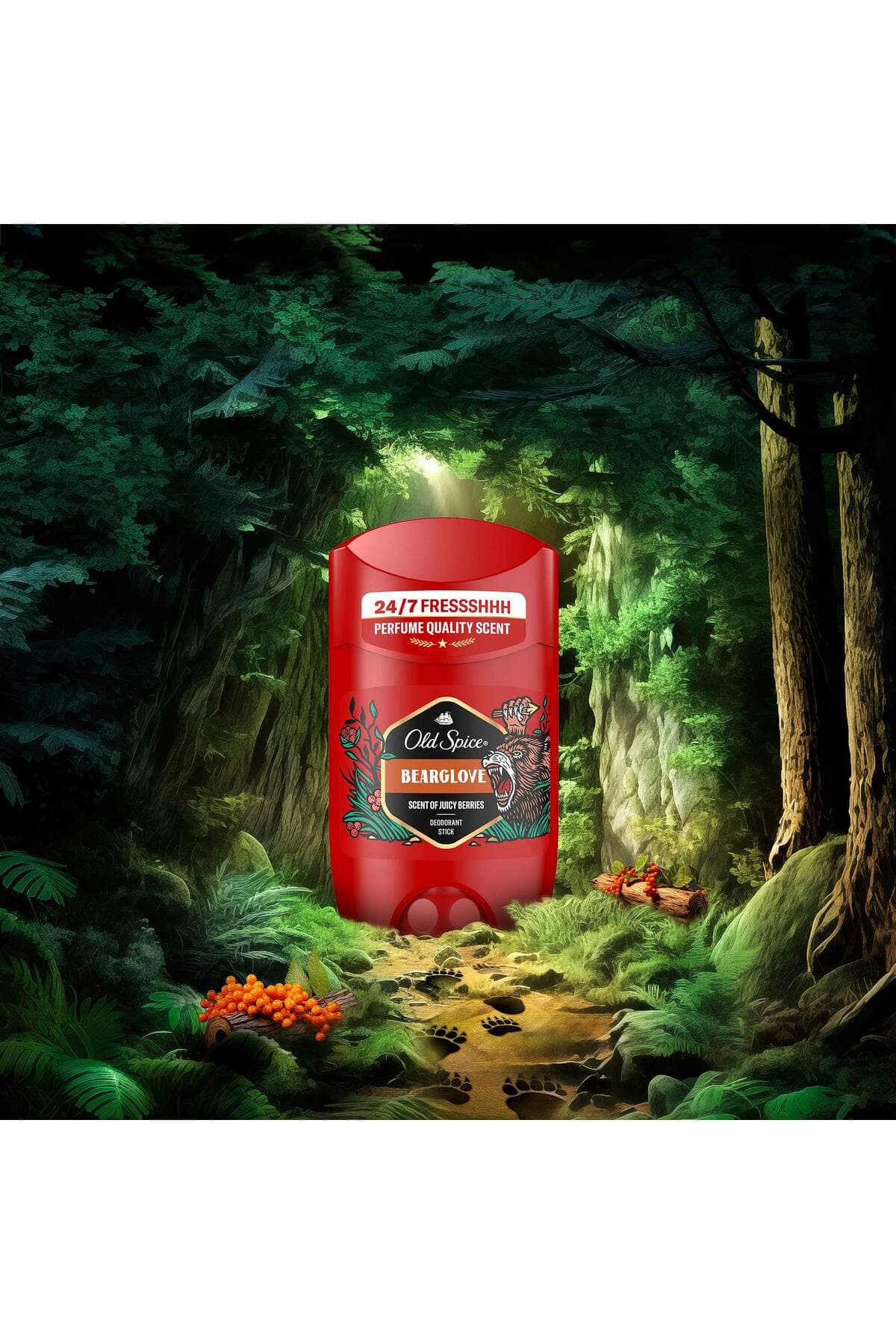 دئودورانت استیکی مردانه Old Spice Bearglove مدل 50 ml دئودورانت استیکی مردانه Old Spice Bearglove مدل 50 ml