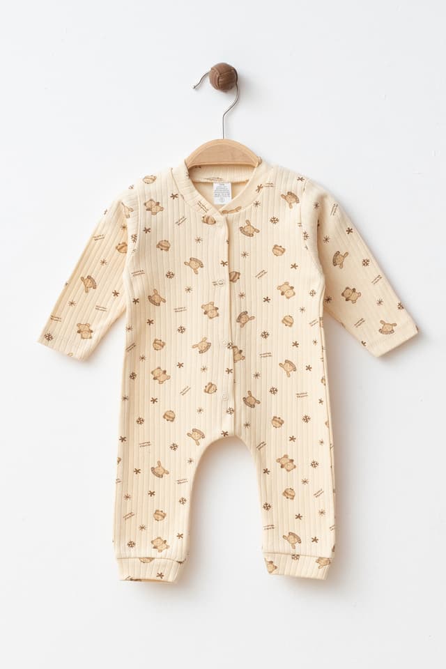 تولوم نوزاد Yukobaby Winter Bear پنبهای بدون منشت ۳-۶-۹ ماه مدل YK8795 تولوم نوزاد Yukobaby Winter Bear پنبهای بدون منشت ۳-۶-۹ ماه مدل YK8795