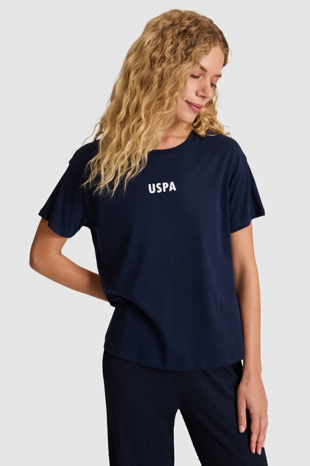تیشرت زنانه U.S. Polo Assn. سرمهای یقه گرد مدل 50323530-VR033 تیشرت زنانه U.S. Polo Assn. سرمهای یقه گرد مدل 50323530-VR033