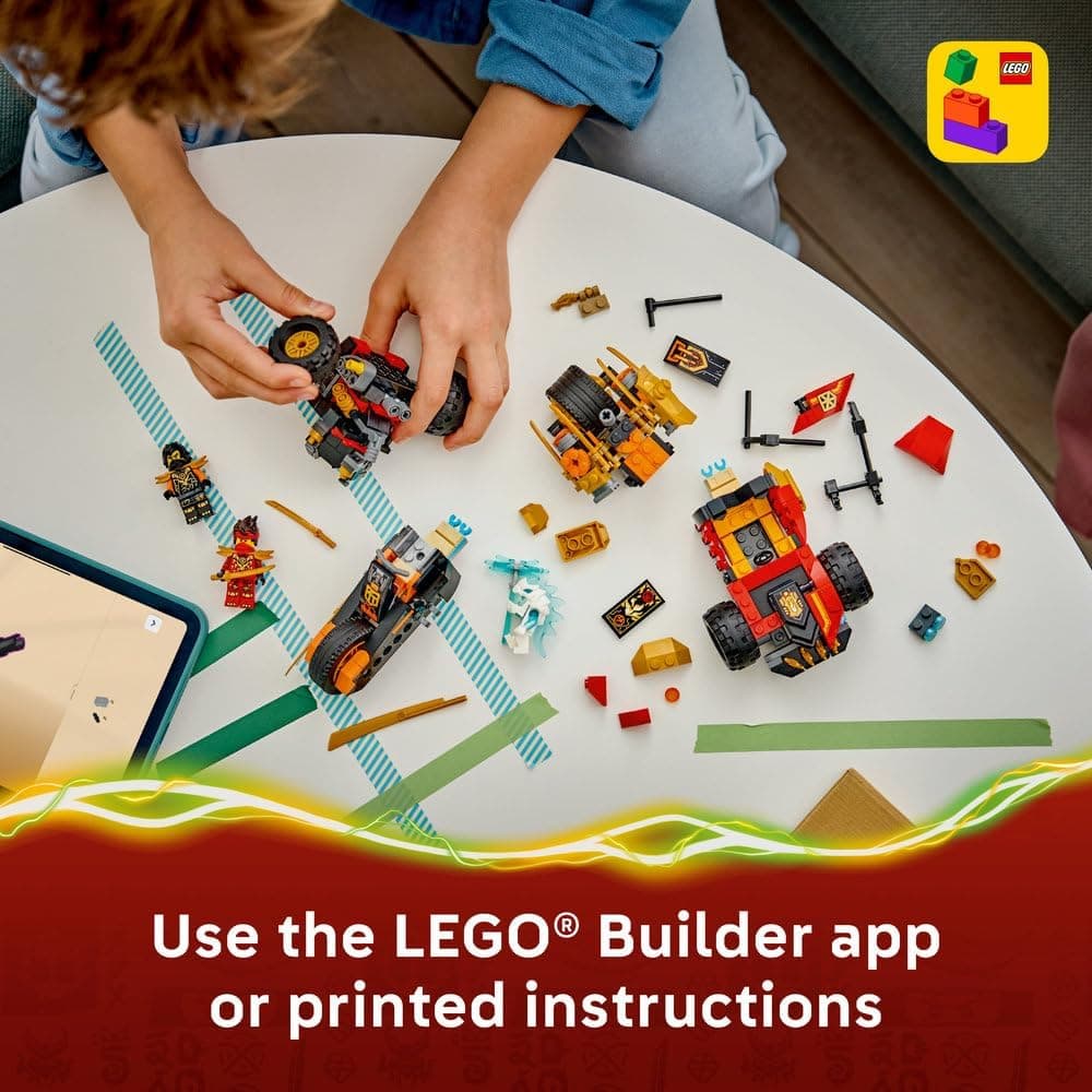 لگو NINJAGO خودروهای ترکیبی کای و کول مدل 71864 لگو NINJAGO خودروهای ترکیبی کای و کول مدل 71864