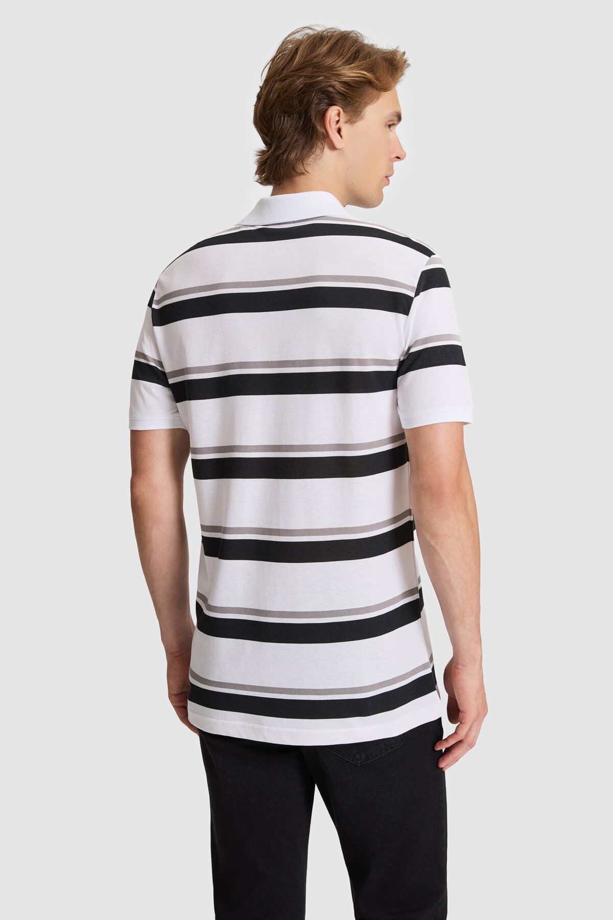تیشرت یقه پولو مردانه U.S. Polo Assn. مشکی فیت معمولی مدل 50326934-VR046 تیشرت یقه پولو مردانه U.S. Polo Assn. مشکی فیت معمولی مدل 50326934-VR046