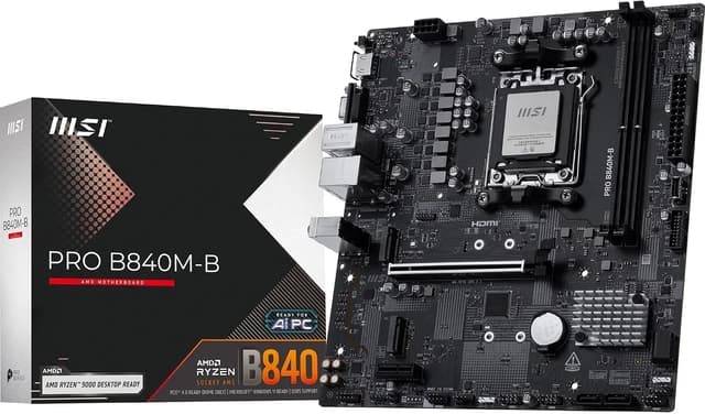 مادربرد MSI مدل PRO B840M-B با سوکت AM5 و فرم فاکتور mATX مادربرد MSI مدل PRO B840M-B با سوکت AM5 و فرم فاکتور mATX