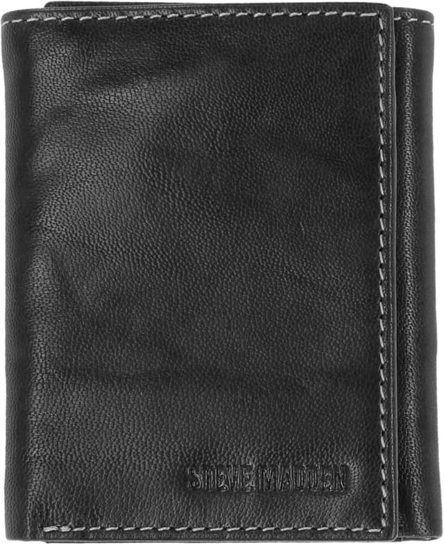 کیف پول مردانه Steve Madden چرمی سهتایی با فناوری مسدودکننده RFID Summer 18 60 cm کیف پول مردانه Steve Madden چرمی سهتایی با فناوری مسدودکننده RFID Summer 18 60 cm
