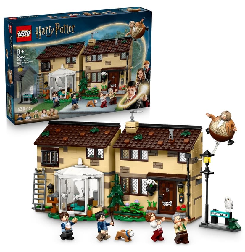 لگو Harry Potter مناسب بالای 8 سال، Privet Drive: Marge Hala’nın Ziyareti مدل 76451، 639 قطعه لگو Harry Potter مناسب بالای 8 سال، Privet Drive: Marge Hala’nın Ziyareti مدل 76451، 639 قطعه