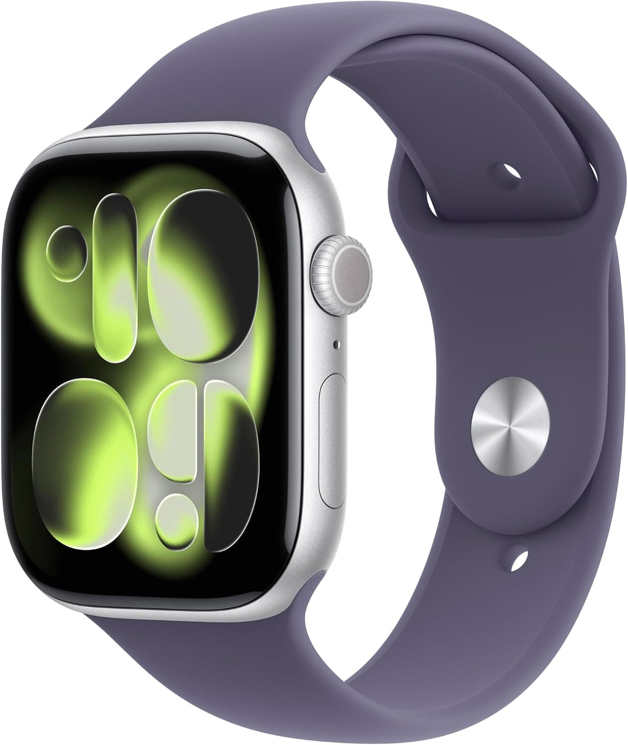 ساعت هوشمند Apple Watch Series 11 GPS + Cellular با قاب تیتانیومی اردوازی 42 mm و بند ورزشی مشکی S/M ساعت هوشمند Apple Watch Series 11 GPS + Cellular با قاب تیتانیومی اردوازی 42 mm و بند ورزشی مشکی S/M