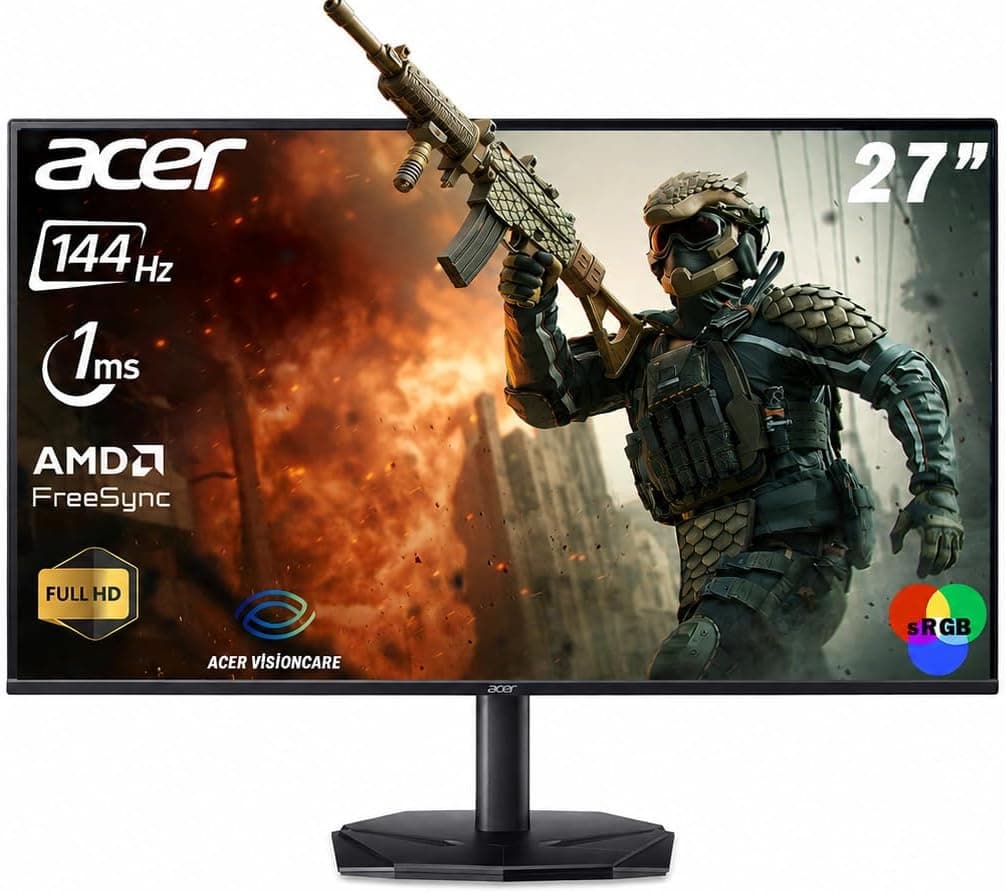 مانیتور گیمینگ Acer تخت 27 اینچ 144 Hz مدل KG270 P0 UM.HX0EE.047 مانیتور گیمینگ Acer تخت 27 اینچ 144 Hz مدل KG270 P0 UM.HX0EE.047