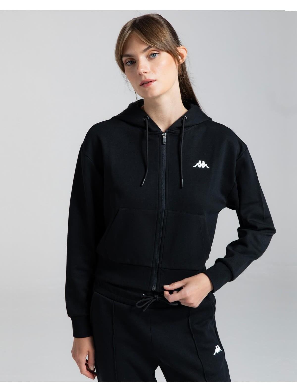 ژاکت ورزشی زنانه Kappa Authentic Moe مشکی مدل 371P62W005 ژاکت ورزشی زنانه Kappa Authentic Moe مشکی مدل 371P62W005