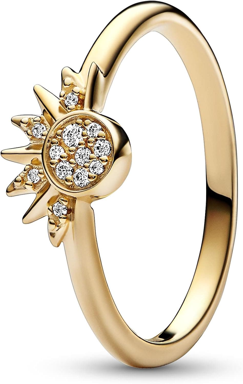 انگشتر زنانه Pandora Heavenly Sparkling Sun مدل 162674C01 انگشتر زنانه Pandora Heavenly Sparkling Sun مدل 162674C01