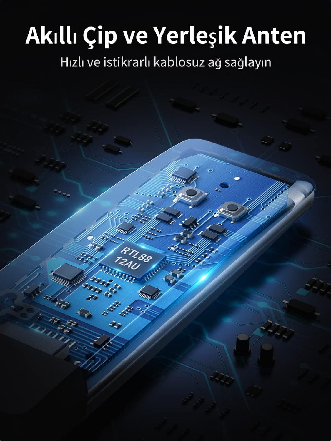 آداپتور شبکه بیسیم UGREEN گیرنده Wi-Fi با USB 3.0، 1300Mbps و 2.4/5Ghz مدل AC1300 آداپتور شبکه بیسیم UGREEN گیرنده Wi-Fi با USB 3.0، 1300Mbps و 2.4/5Ghz مدل AC1300