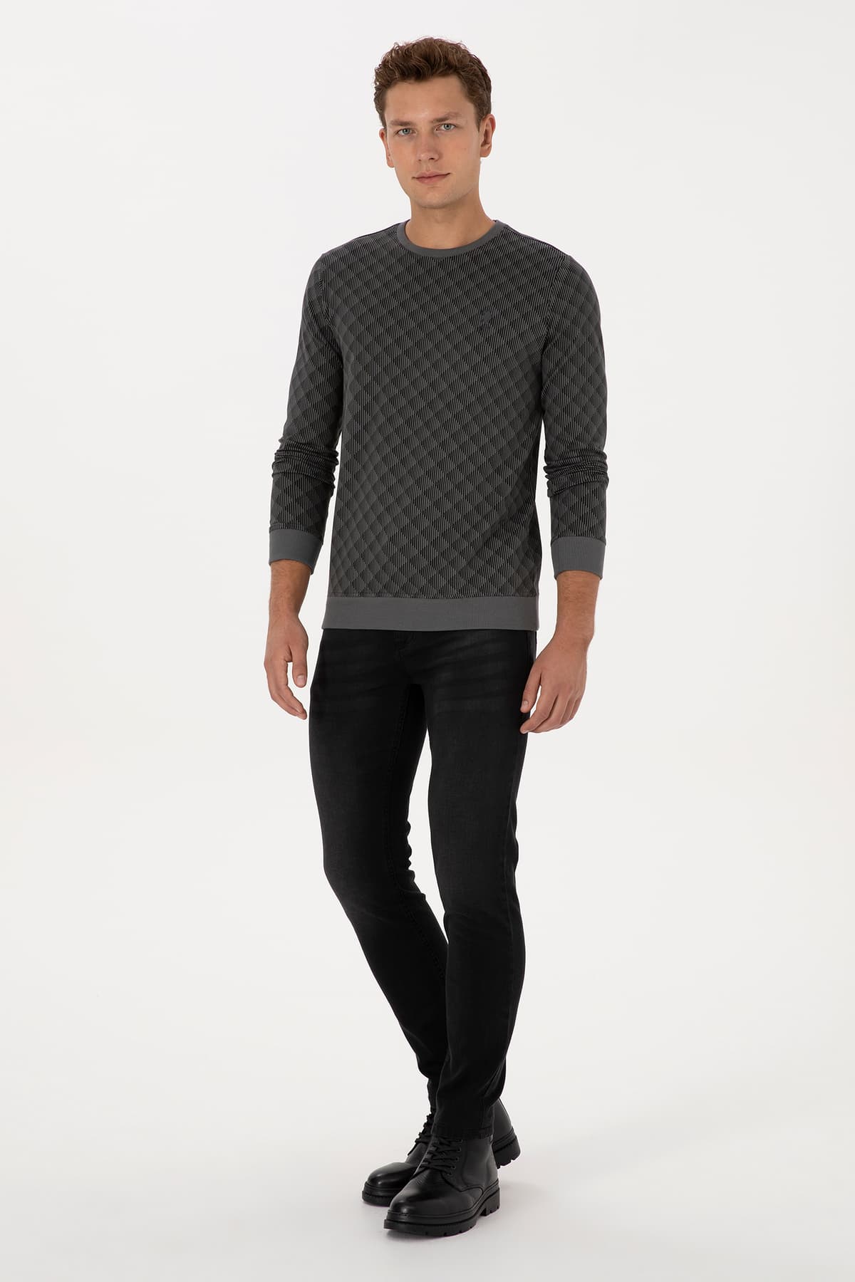 سوئیشرت مردانه U.S. Polo Assn. فیت معمولی یقه گرد آنتراسیت مدل 50309993-VR006 سوئیشرت مردانه U.S. Polo Assn. فیت معمولی یقه گرد آنتراسیت مدل 50309993-VR006
