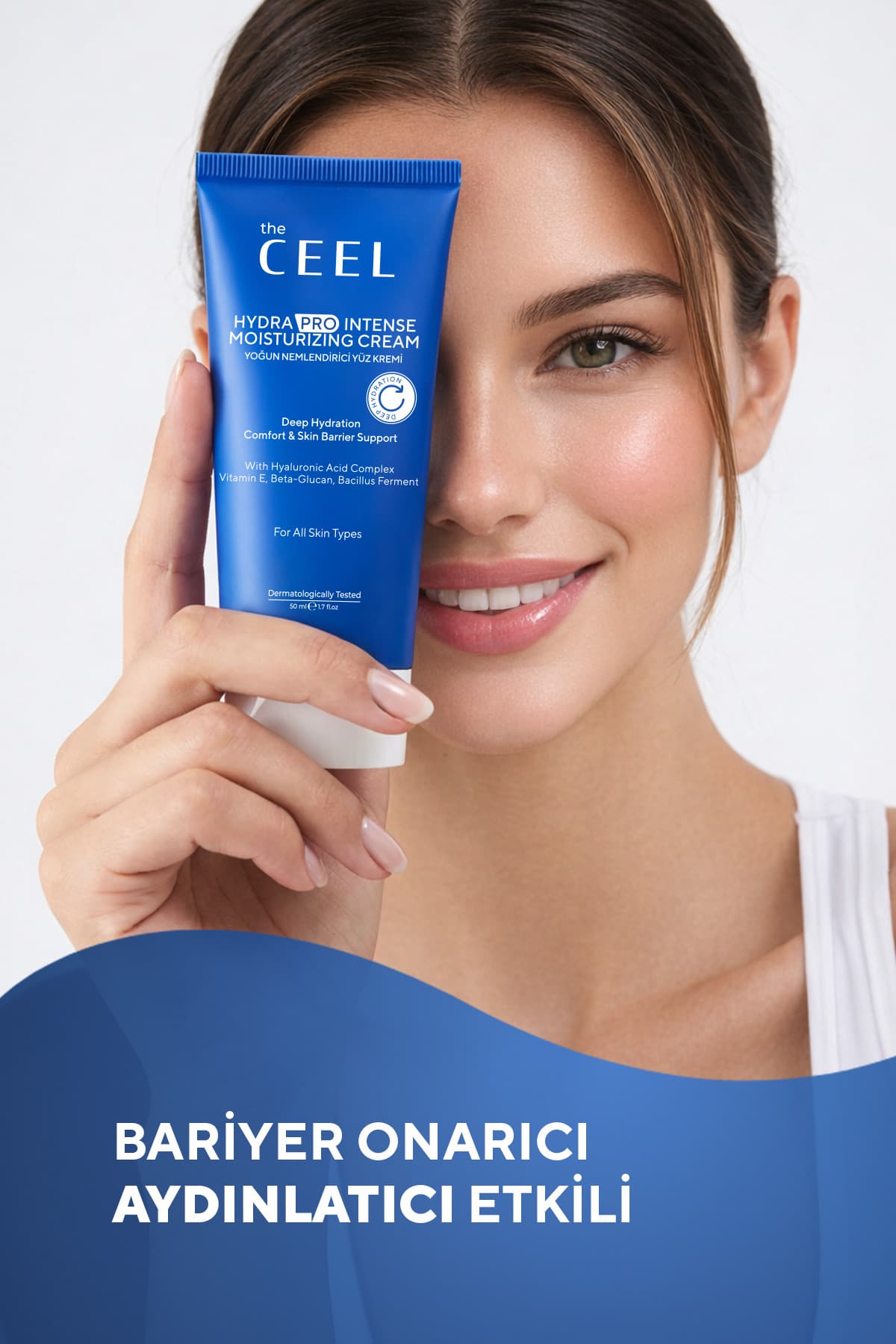 کرم نمرسان غلیظ آبی The Ceel با هیالورونیک اسید و آلانتوئین 50 ml کرم نمرسان غلیظ آبی The Ceel با هیالورونیک اسید و آلانتوئین 50 ml