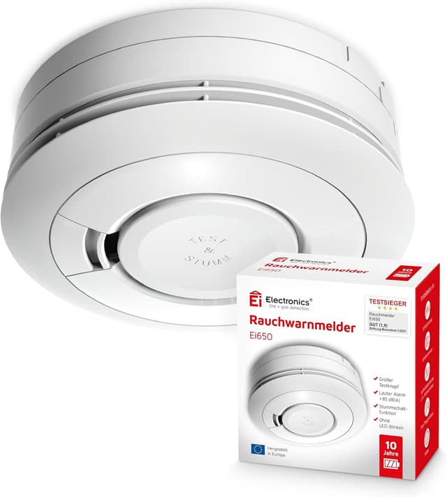 هشداردهنده دود Ei Electronics سفید با عمر ۱۰ ساله مدل Ei650 بسته 1 عددی 3 voltsV هشداردهنده دود Ei Electronics سفید با عمر ۱۰ ساله مدل Ei650 بسته 1 عددی 3 voltsV