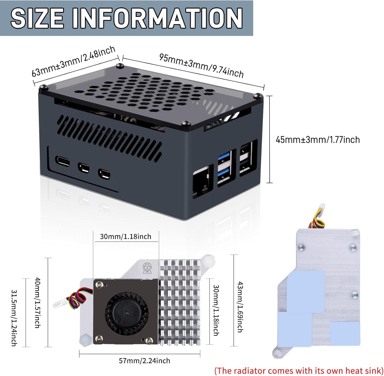 هت PoE+ مدل P33 GeeekPi با M.2 NVMe برای Raspberry Pi 5 هت PoE+ مدل P33 GeeekPi با M.2 NVMe برای Raspberry Pi 5