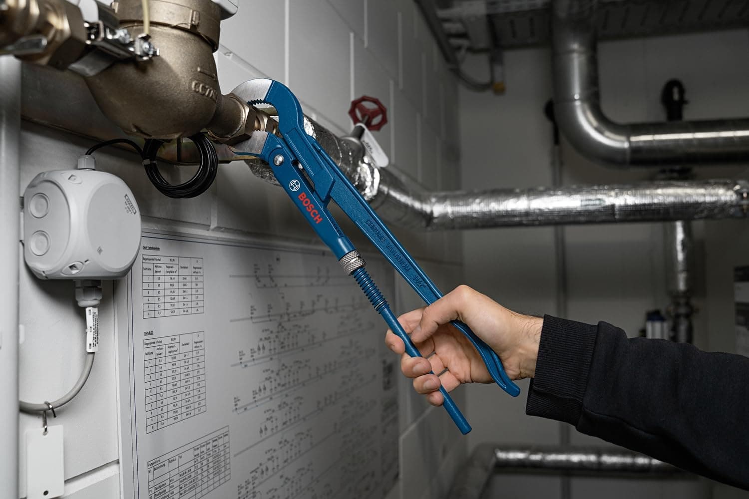 آچار لولهگیر Bosch Professional زاویهدار 45 درجه 420mm آبی مدل 1600A02W3T آچار لولهگیر Bosch Professional زاویهدار 45 درجه 420mm آبی مدل 1600A02W3T