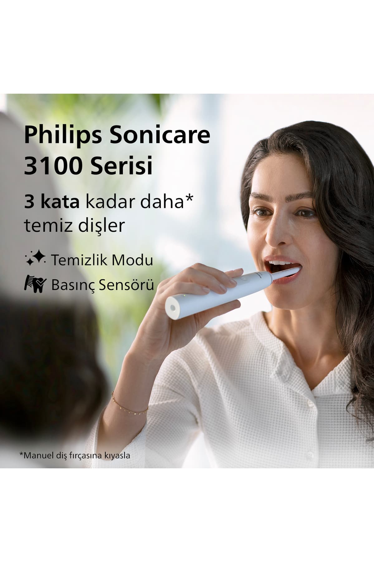 مسواک برقی شارژی Philips Sonicare 3100 با تمیزکنندگی ۳ برابری، شارژدهی ۱۴ روزه و حسگر فشار مدل HX3671/13 مسواک برقی شارژی Philips Sonicare 3100 با تمیزکنندگی ۳ برابری، شارژدهی ۱۴ روزه و حسگر فشار مدل HX3671/13