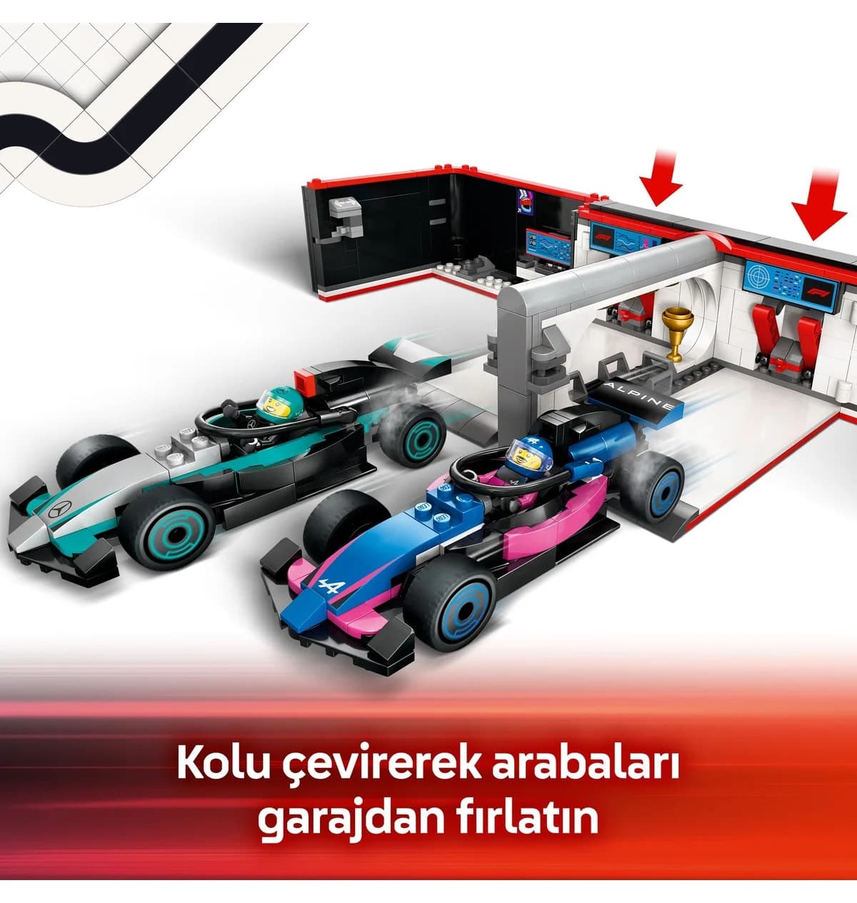 لگو City F1 گاراژ Mercedes-AMG و Alpine مدل 60444 678P لگو City F1 گاراژ Mercedes-AMG و Alpine مدل 60444 678P