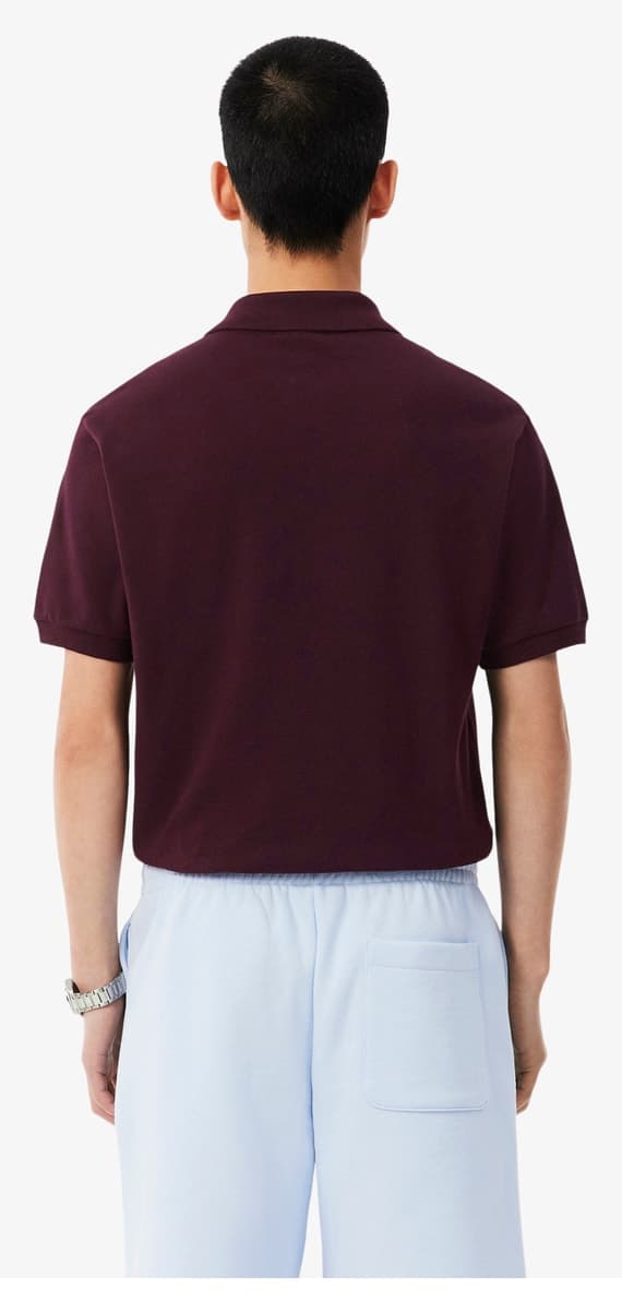 پولوشرت مردانه Lacoste فیت کلاسیک زرشکی مدل L.12.12 پولوشرت مردانه Lacoste فیت کلاسیک زرشکی مدل L.12.12