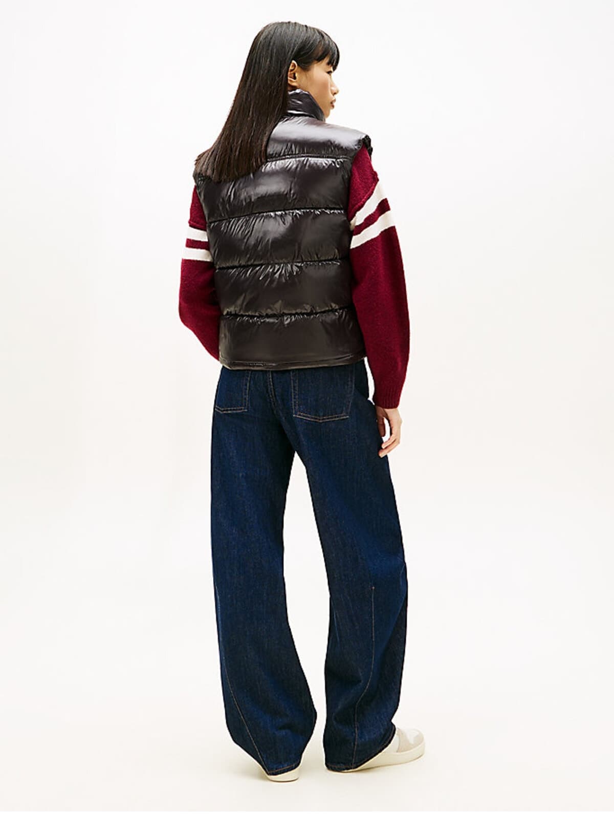 جلیقه زنانه Tommy Hilfiger براق TJW Essenial Puffer جلیقه زنانه Tommy Hilfiger براق TJW Essenial Puffer