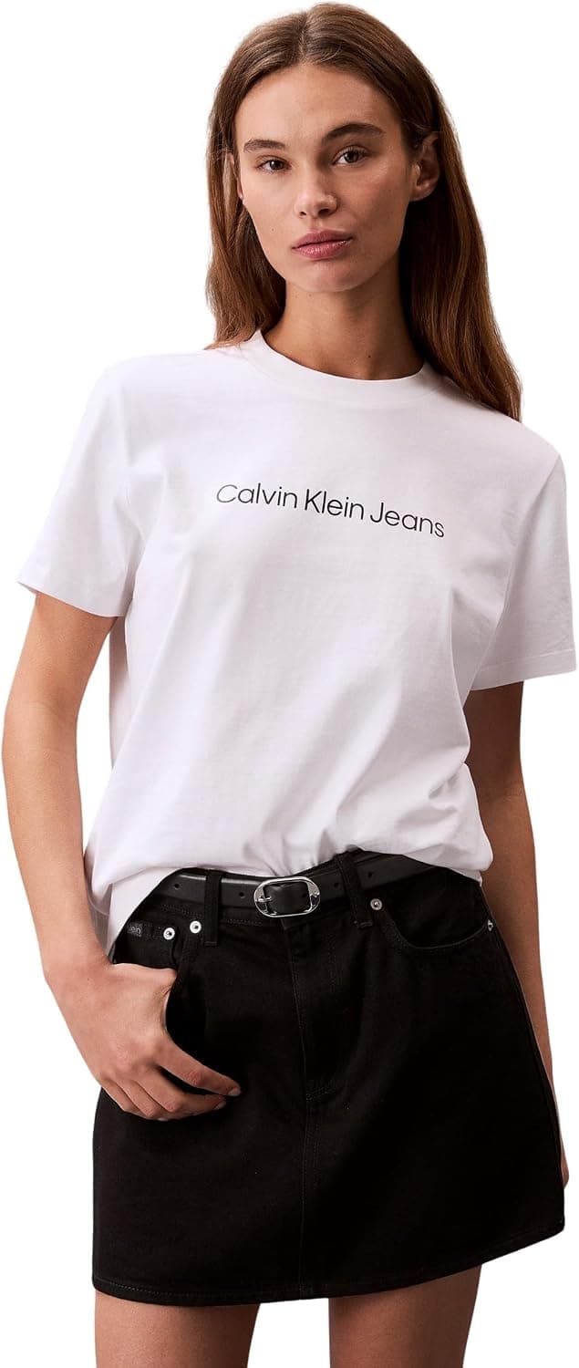 تیشرت زنانه Calvin Klein یقه گرد چاپدار مدل LV047C912G تیشرت زنانه Calvin Klein یقه گرد چاپدار مدل LV047C912G